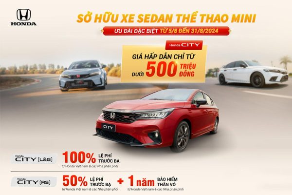 Ưu đãi và khuyến mãi Honda ô tô Kiên Giang (tháng 8)