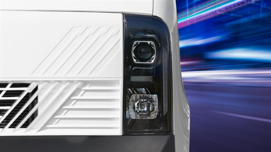 Van điện GK 48EV – đèn pha LED projector chiếu sáng tốt