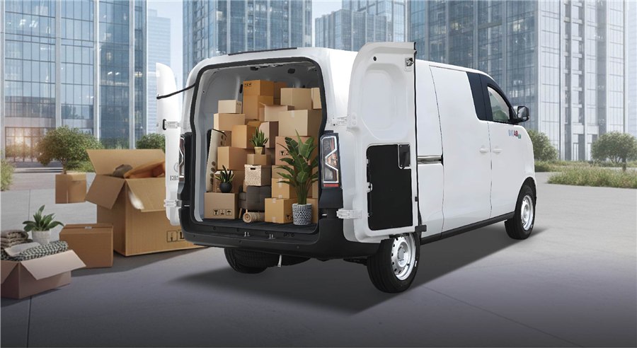 Van điện GK 48EV – khoang hàng đầy tải 945 kg