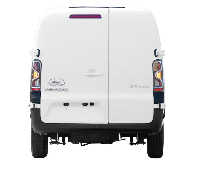 Van điện GK 48EV – nhìn từ phía sau khi đóng cửa
