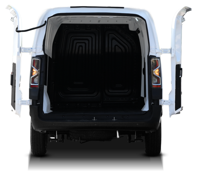 Van điện GK 48EV – cửa sau 2 cánh mở rộng bốc dỡ hàng