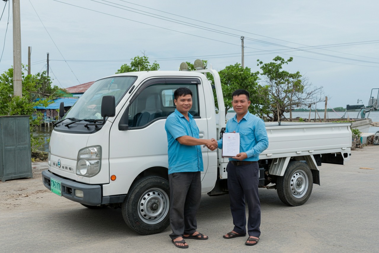 Giao dịch thu mua xe tải cũ tại Kiên Giang