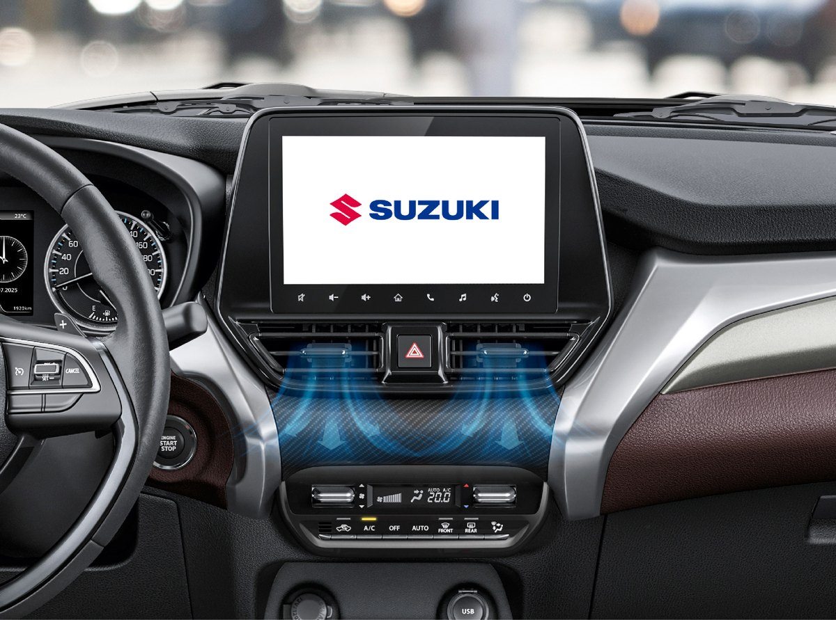 Cửa gió và cụm điều khiển điều hòa tự động trên Suzuki Fronx
