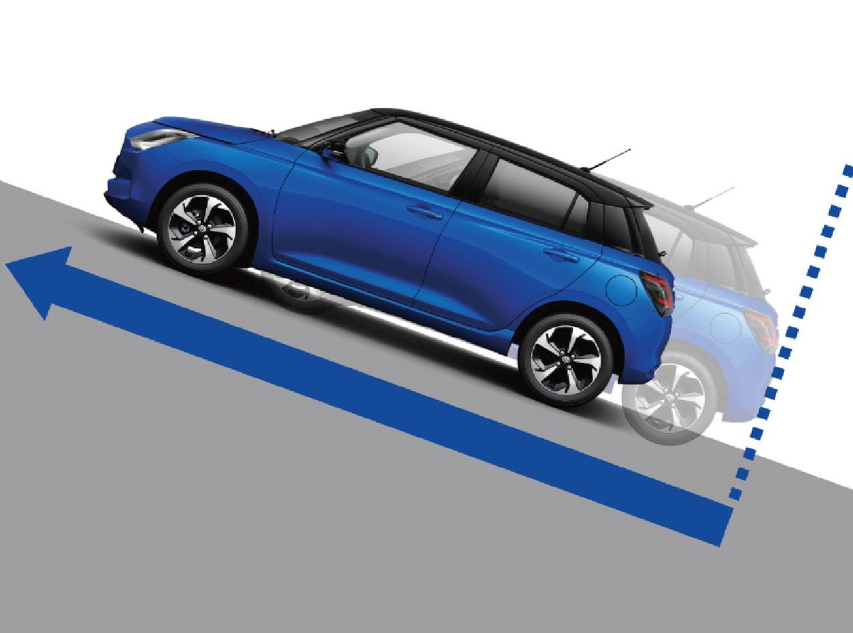 Hỗ trợ khởi hành ngang dốc giữ xe Suzuki Swift không trôi lùi