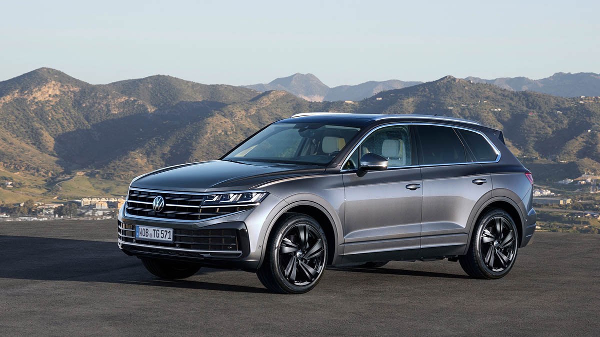 Volkswagen Touareg 2025 ngoai that truoc ben
