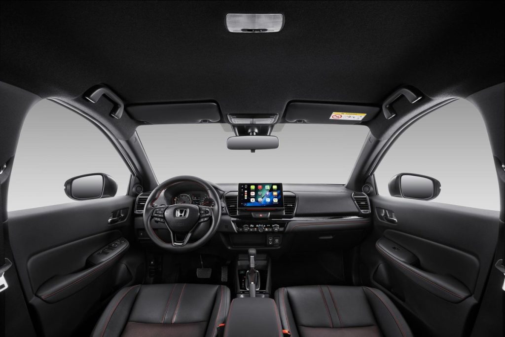 Khoang nội thất Honda City bản nâng cấp với màn hình giải trí trung tâm