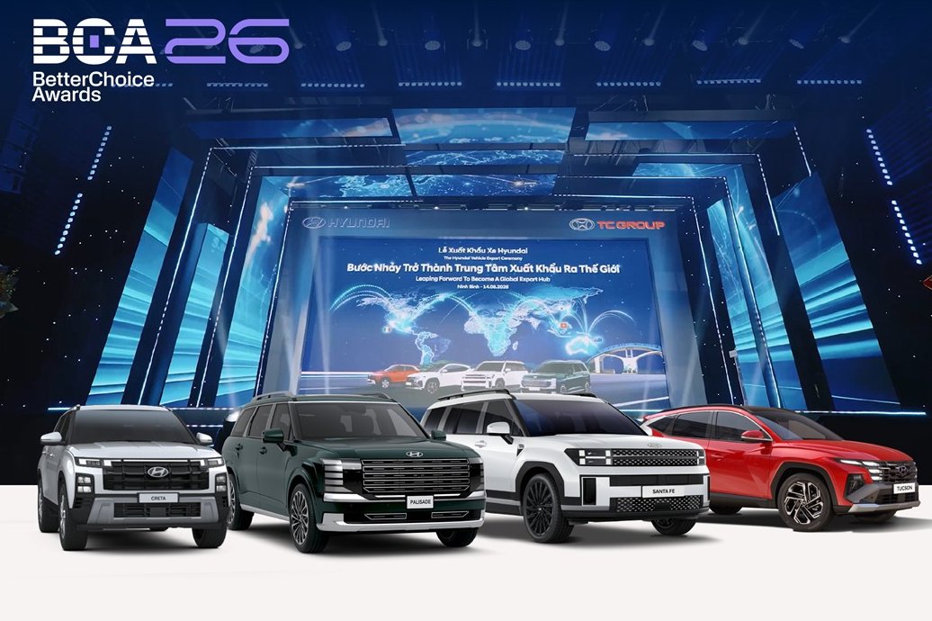 Hyundai Creta, Palisade, Santa Fe và Tucson tại sự kiện xuất khẩu xe Hyundai