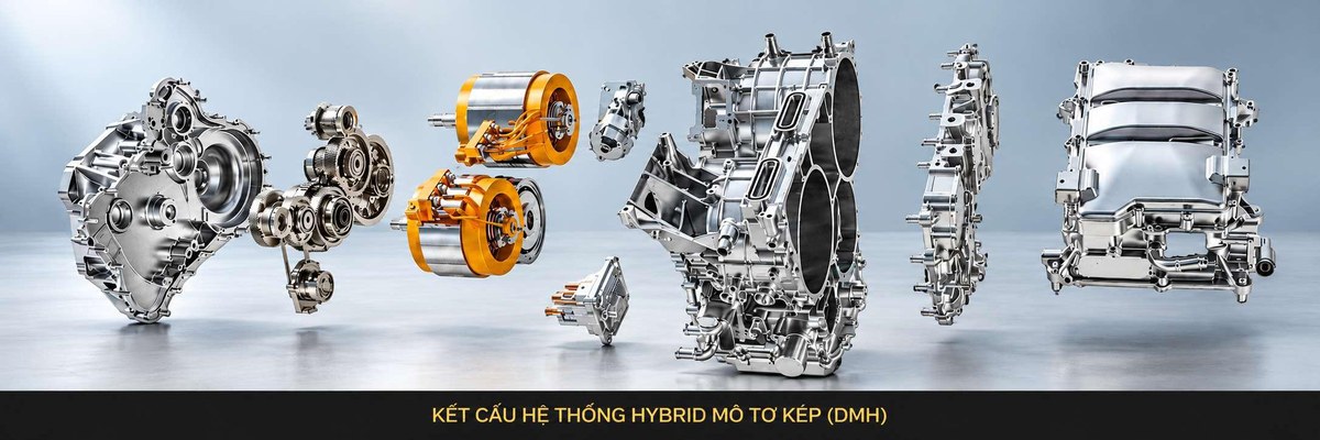 Các bộ phận của hệ hybrid mô-tơ kép trên ZS HEV+